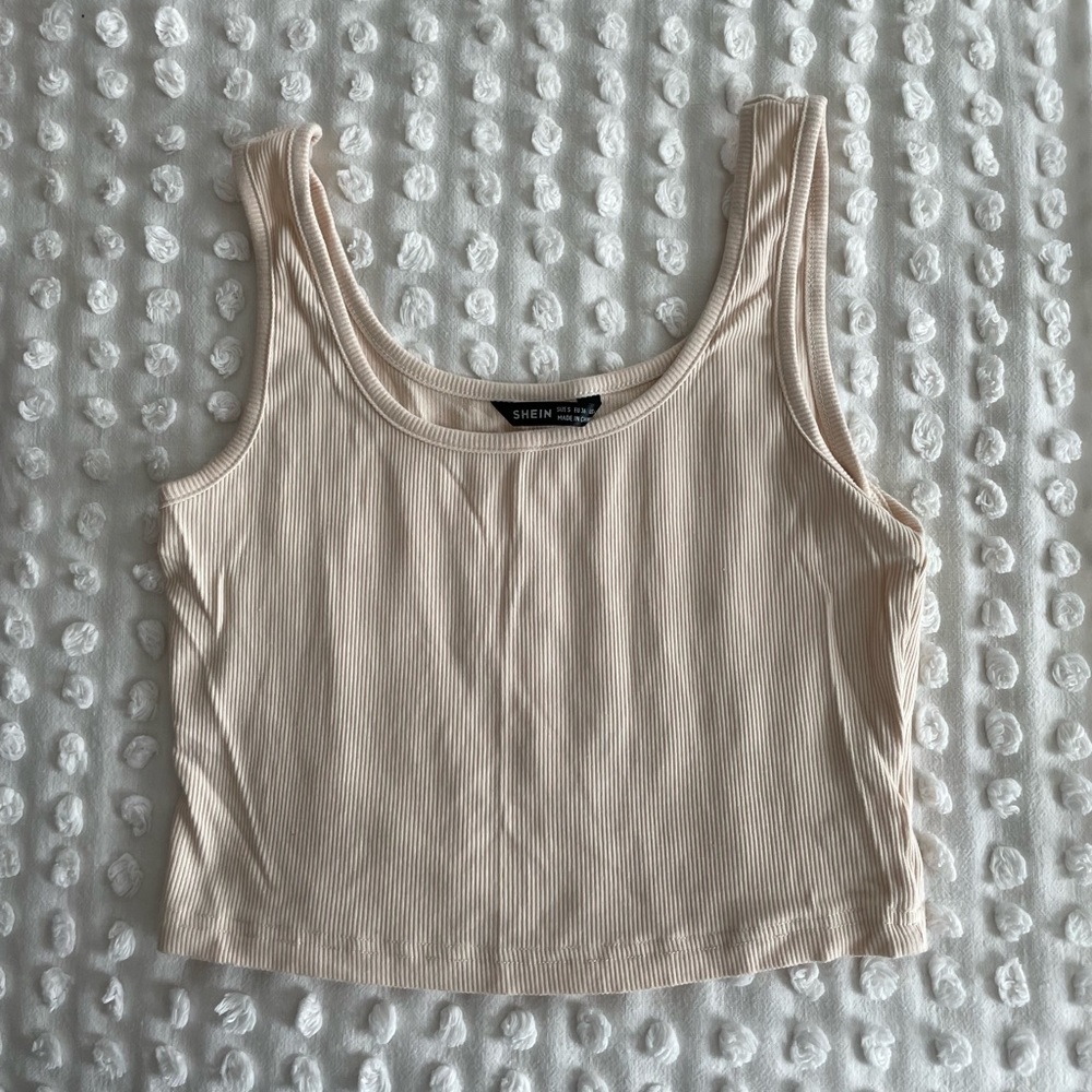 Cream crop top